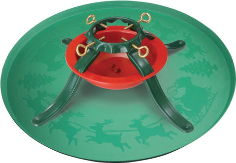 National Holidays HandiThings XTRA Tree Stand Tray, 28-1/2 in W, Green, Pack of 12