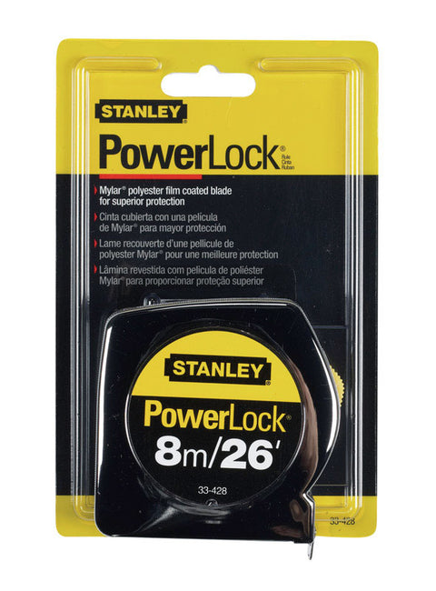 Stanley PowerLock Tape Measure 1 in. W x 26 ft. L