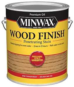 Minwax Wood Finish 710710000 Wood Stain, Golden Oak, Liquid, 1 gal, Can, Pack of 2