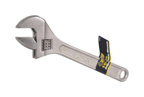 Steel Grip 10 in. L Hardened Steel Adjustable Wrench