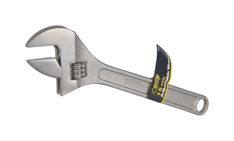 Steel Grip 15 in. L Chrome Plated Adjustable Wrench