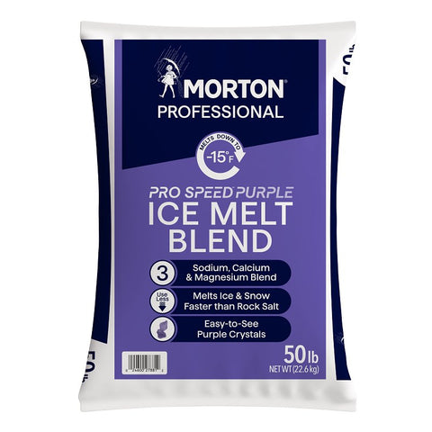 Morton F178810002G Ice Melt Blend, Purple, 50 lb
