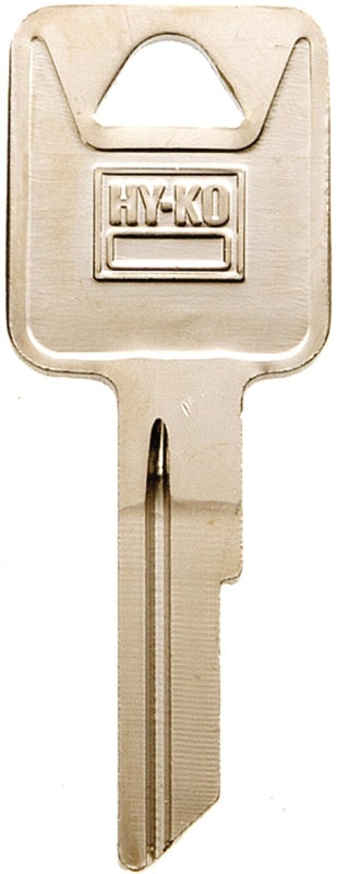 Hy-Ko 11010RA7 Automotive Key Blank, Brass, Nickel, For: AMC Vehicle Locks, Pack of 10
