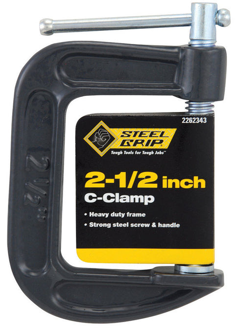 Steel Grip Steel Adjustable C-Clamp 2-1/2 in.