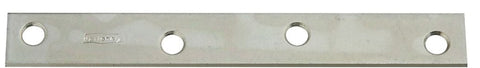 National Hardware N220-285 Mending Brace, 6 in L, 3/4 in W, Steel, Zinc, Screw Mounting, Pack of 5