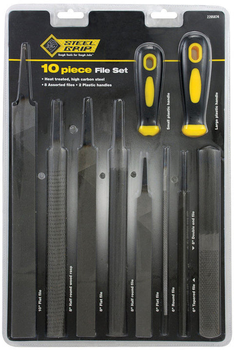 Steel Grip Assorted Tapered File Set Multiple in. L