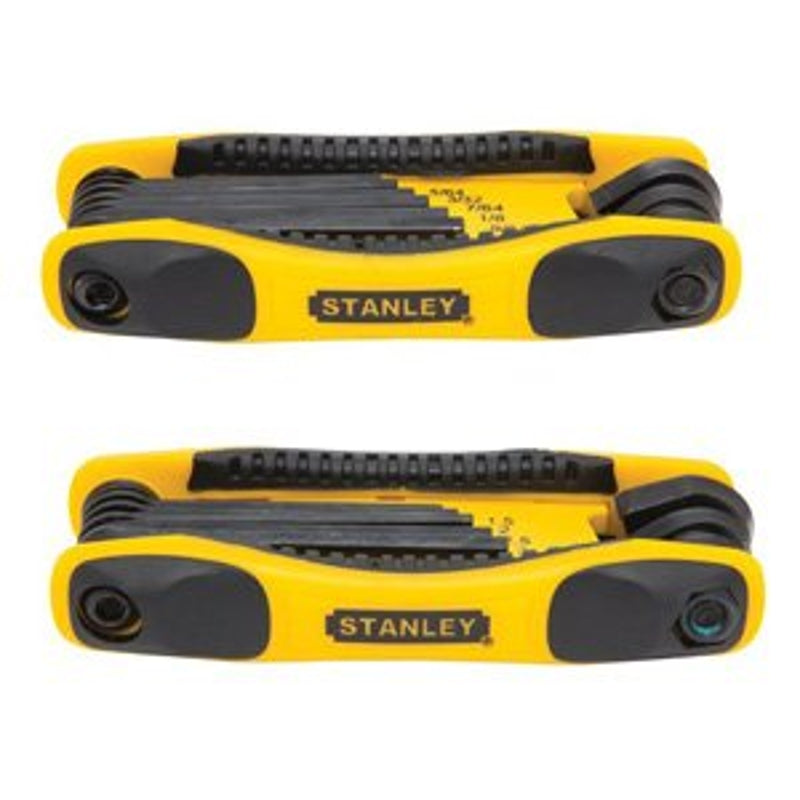 Stanely Shell STANLEY STHT71839 Metric and SAE Hex Key, Steel, Black/Yellow – Shell ...