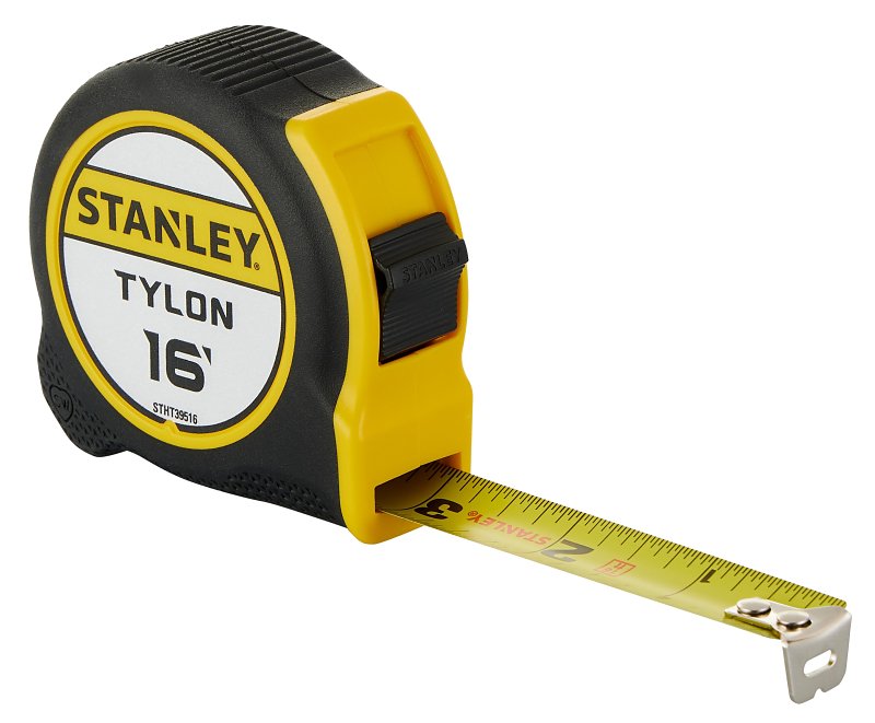 STANLEY Tylon STHT39516 Tape Measure, 16 ft L Blade, 1 in W Blade, ABS ...