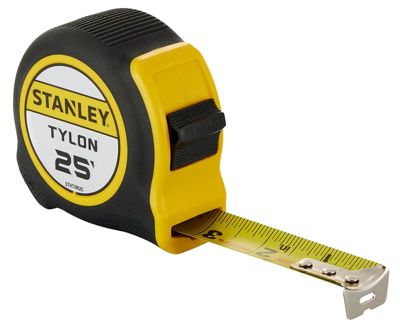 STANLEY Tylon STHT39525 Tape Measure, 25 ft L Blade, 1 in W Blade, ABS ...