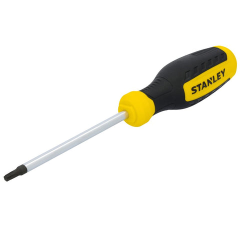 STANLEY STHT60817 Screwdriver, T25 Drive, Torx Drive, 10-1/2 in OAL, 4 in L Shank, Comfort Grip Handle