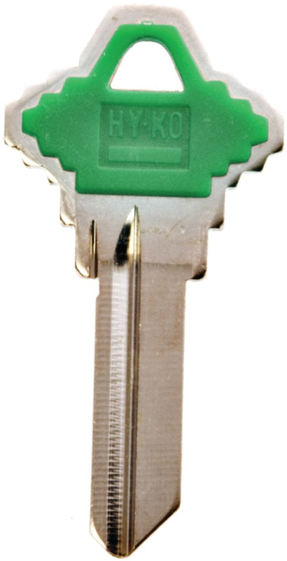 Hy-Ko 13005SC1PG Key Blank, Brass/Plastic, For: Schlage Cabinet, House Locks and Padlocks, Pack of 5