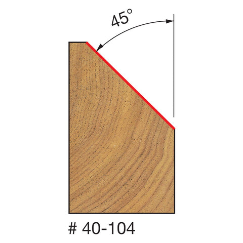 BIT ROUTER CHAMFER 1/2IN