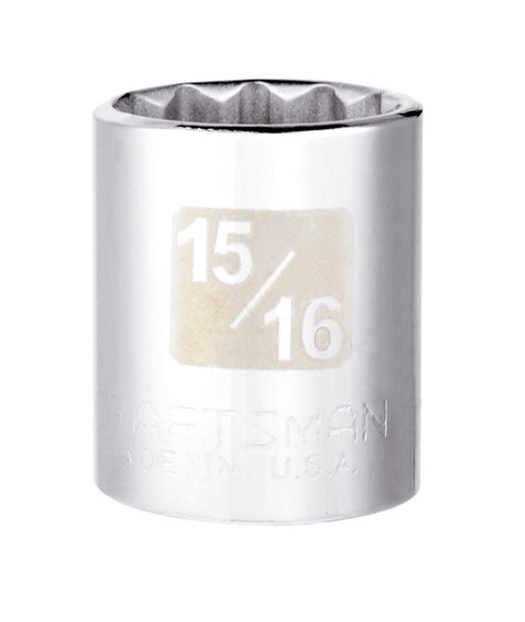 Craftsman 1/2 in. Drive 12 Point 15/16 in. Standard Socket
