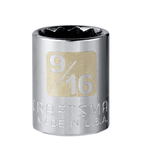 Craftsman 3/8 in. Drive 12 Point 9/16 in. Standard Socket