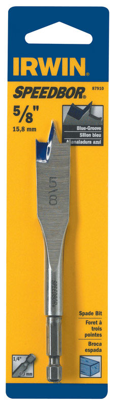 Irwin Speedbor Carbon Steel Hex 5/8 in. Dia. Wood Boring Bit