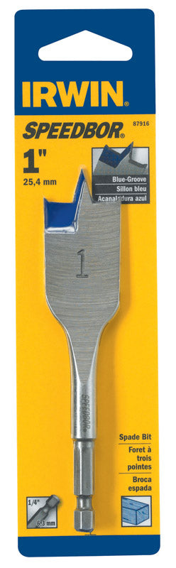 Irwin Speedbor Carbon Steel Hex 1 in. Dia. Wood Boring Bit
