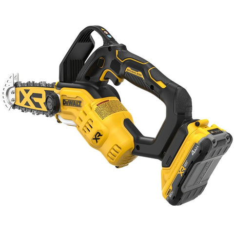 DEWALT MAX DCCS623QQ1 Cordless Pruning Chainsaw Kit, Battery Included, 4 Ah, 20 V, Lithium-Ion, 6 in Cutting Capacity
