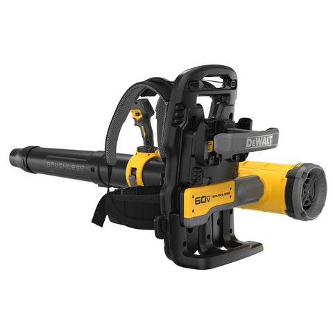 DEWALT MAX DCBL570B Cordless Backpack Blower, Tool Only, 60 V, Lithium-Ion, 3-Speed, 855 cfm Air, 82 min Run Time