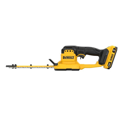 DEWALT MAX DCHT823D1 Cordless Compact Hedge Trimmer Kit, Battery Included, 2 Ah, 20 V, Lithium-Ion, 8 in L Blade
