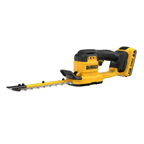 DEWALT MAX DCHT823D1 Cordless Compact Hedge Trimmer Kit, Battery Included, 2 Ah, 20 V, Lithium-Ion, 8 in L Blade