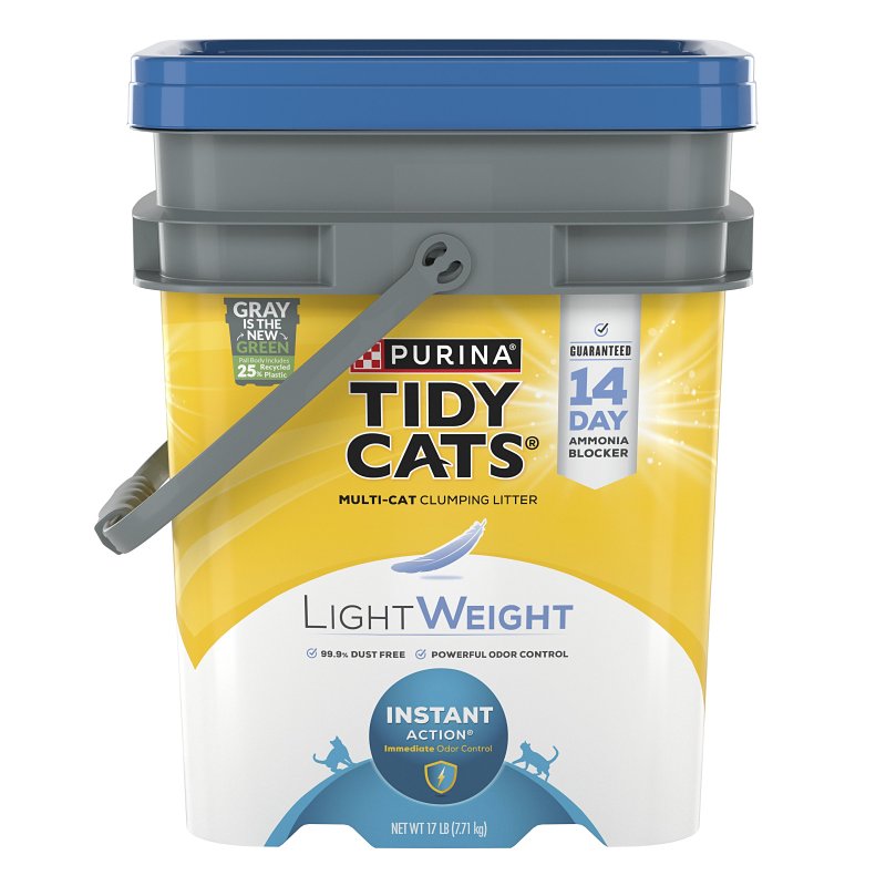Tidy Cats Lightweight Instant Action 16504 Clumping Cat Litter, 17 lb ...