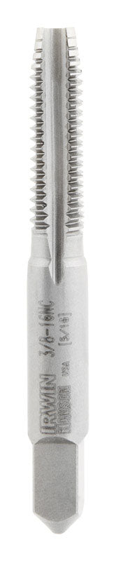 Irwin Hanson High Carbon Steel 3/8 in.-16NC SAE Fraction Tap 1 pc.