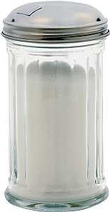 Anchor Hocking 97286 Sugar Dispenser, 12 oz Capacity, Glass/Stainless Steel, Clear