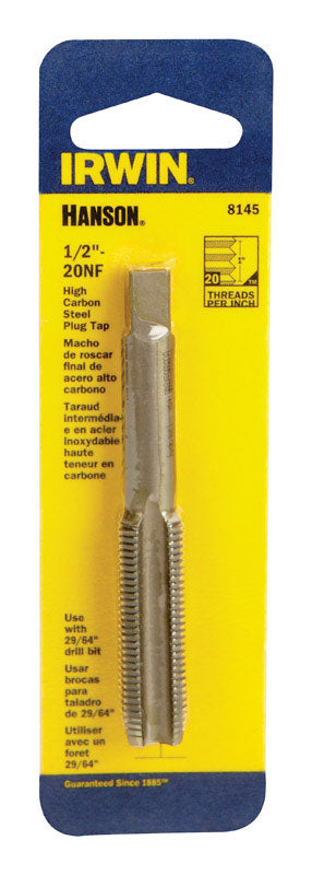 Irwin Hanson High Carbon Steel 1/2 in.-20NF SAE Fraction Tap 1 pc.