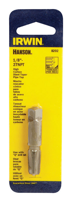 Irwin Hanson High Carbon Steel 1/8 in.-27NPT SAE Plug Tap 1 pc.