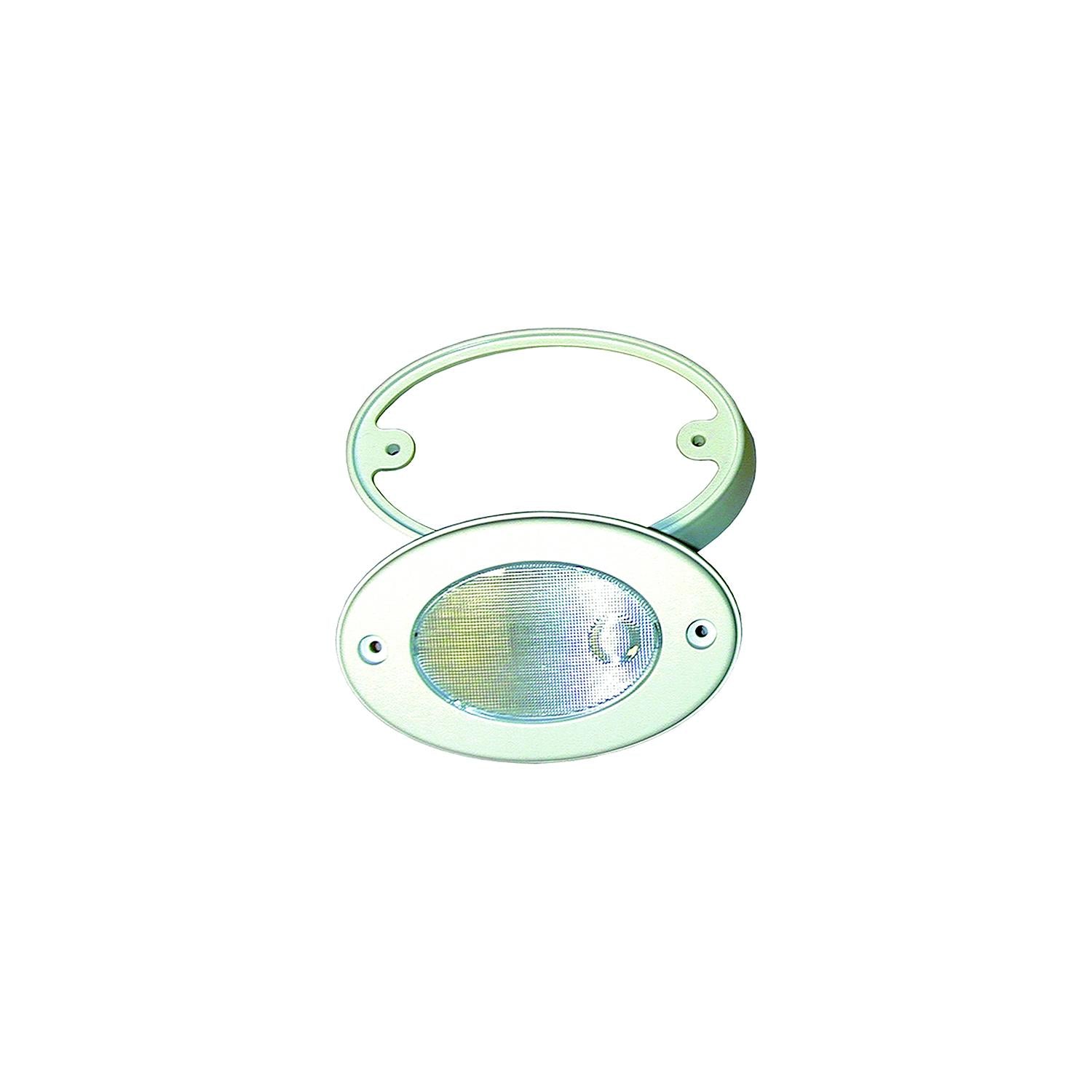 T-H LED Oval Light With Mounting Ring, White – Shell Lumber and Hardware