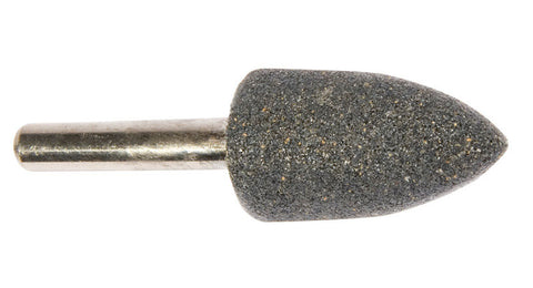 Forney 1-1/4 in. Dia. x 3/4 in. L Aluminum Oxide Stem Mounted Point Cone 38050 rpm 1 pc.