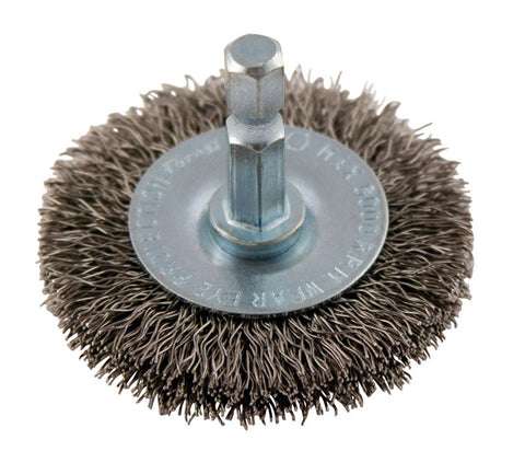 Forney 2 in. Crimped Wire Wheel Brush Metal 6000 rpm 1 pc.