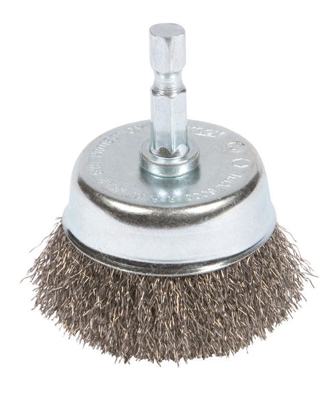 Forney 2 in. Dia. 0.25 Crimped Wire Cup Brush