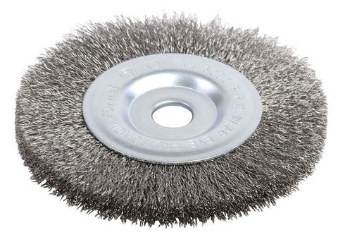 Forney 4 in. Crimped Wire Wheel Brush Metal 6000 rpm 1 pc.