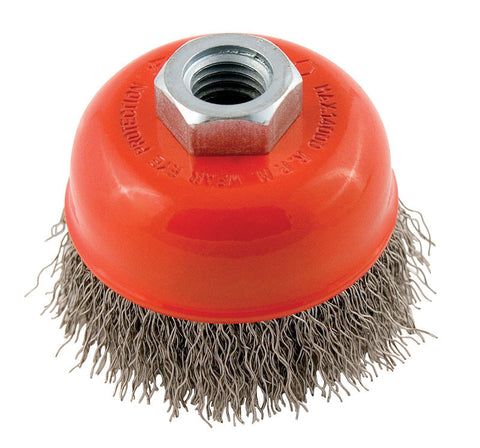 Forney 5/8 in. x 2.75 in. Dia. Crimped Steel Cup Brush 1 pc.