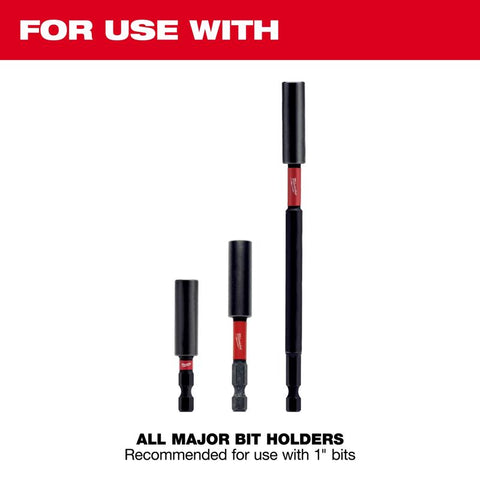 Milwaukee Shockwave Square #1 X 1 in. L Screwdriver Bit Steel 5 pc
