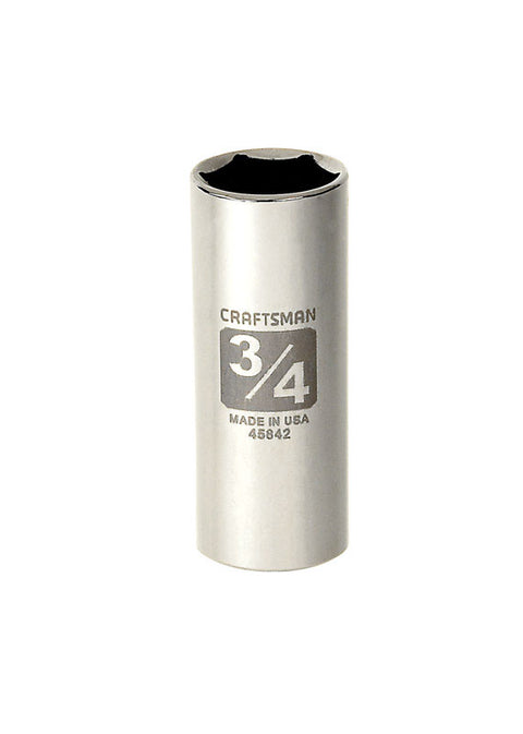 Craftsman 3/8 in. Drive 6 Point 3/4 in. Deep Socket