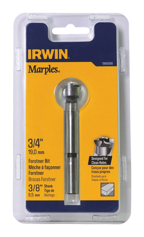 Irwin Marples Carbon Steel Reduced Shank 3/4 in. Dia. Forstner Drill Bit 1 pc.
