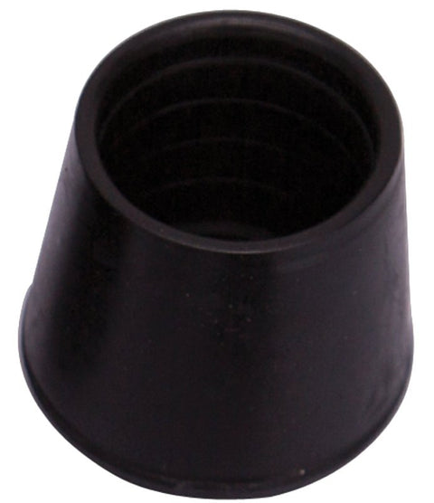 ProSource FE-50637-B Furniture Leg Tip, Round, Rubber, Black, 1-1/8 in Dia, 1.6 in H, Pack of 48