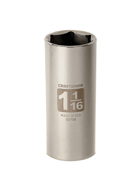 Craftsman 1/2 in. Drive 6 Point 1-1/16 in. Deep Socket