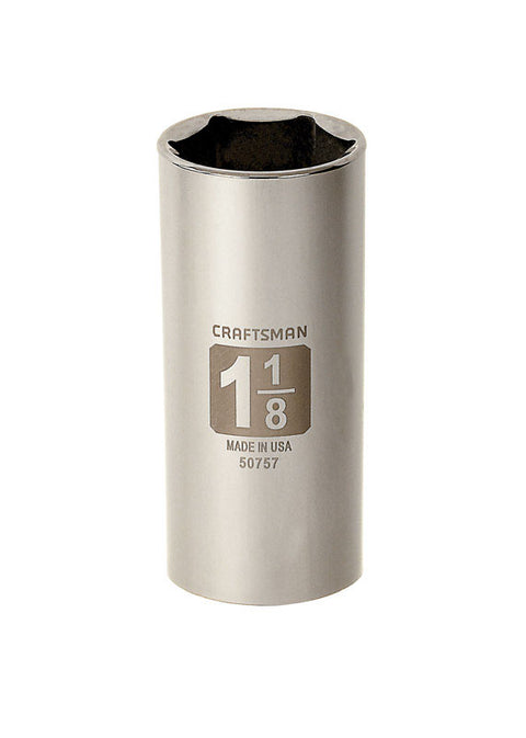 Craftsman 1/2 in. Drive 6 Point 1-1/8 in. Deep Socket