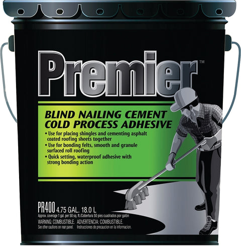 Henry PR400070 Adhesive Cement, Liquid, Paste, Petrol, Black, 4.75 gal