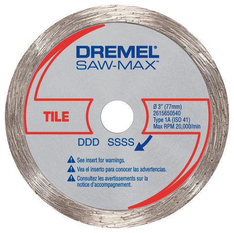 Dremel Steel Diamond Tile Wheel 3 in. 1 pk