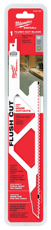 Milwaukee Flush Cut 12 in. L 5 TPI Bi-Metal Sawzall Blade 1 pk