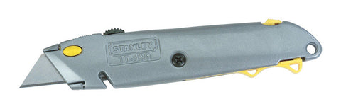 Stanley Retractable Blade 6-3/8 in. L Utility Knife Gray