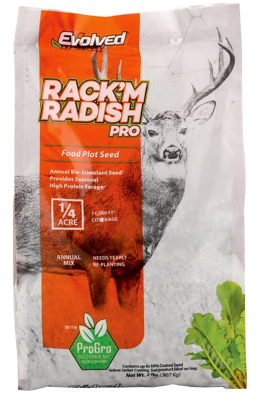 Evolved Rack'M Radish Pro Series EVO81003 Food Plot Seed, Sweet Flavor ...