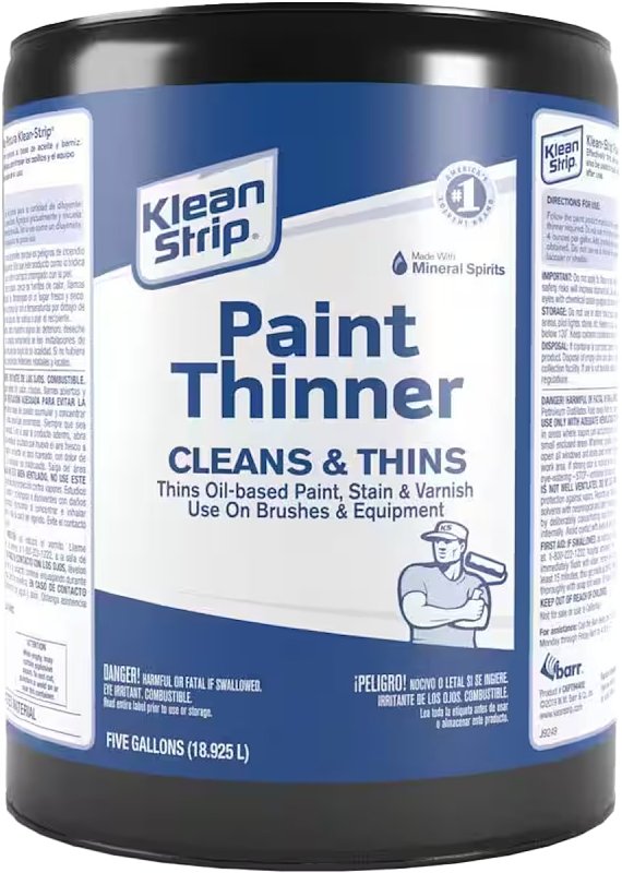 Klean Strip CKPT94402 Paint Thinner, Liquid, Free, Clear, Water White ...