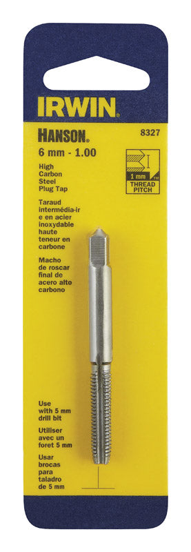 Irwin Hanson High Carbon Steel 6mm-1.00 Metric Plug Tap 1