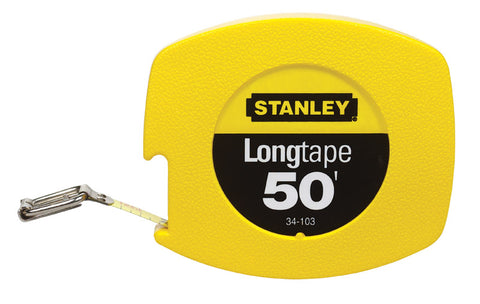 Stanley Closed Case Long Tape Measure 3/8 in. W x 50 ft. L