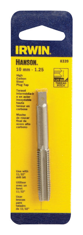 Irwin Hanson High Carbon Steel 10mm-1.25 Metric Plug Tap 1